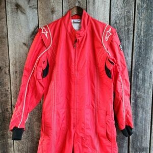 Alpinestars Red Indoor Racing Suit Go Kart K-MX 9 Euro 54